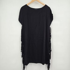 Little Black Dress Western Fringe LUMIERE Dress SIZE:Large